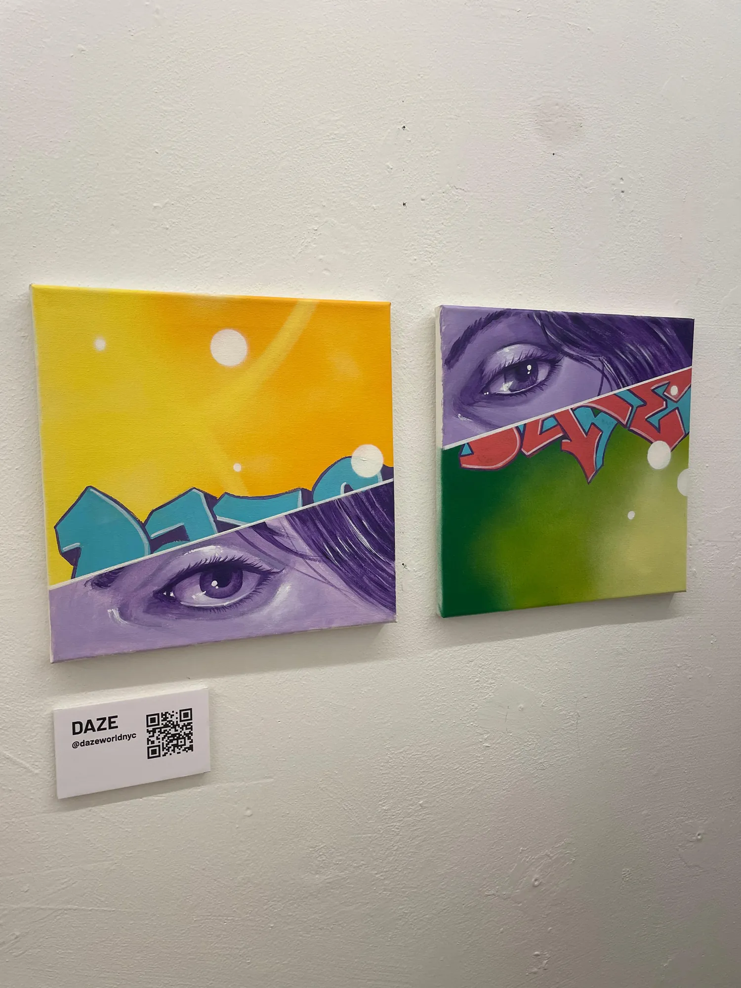 Pieces painted live on the Graffiti+ digital wall