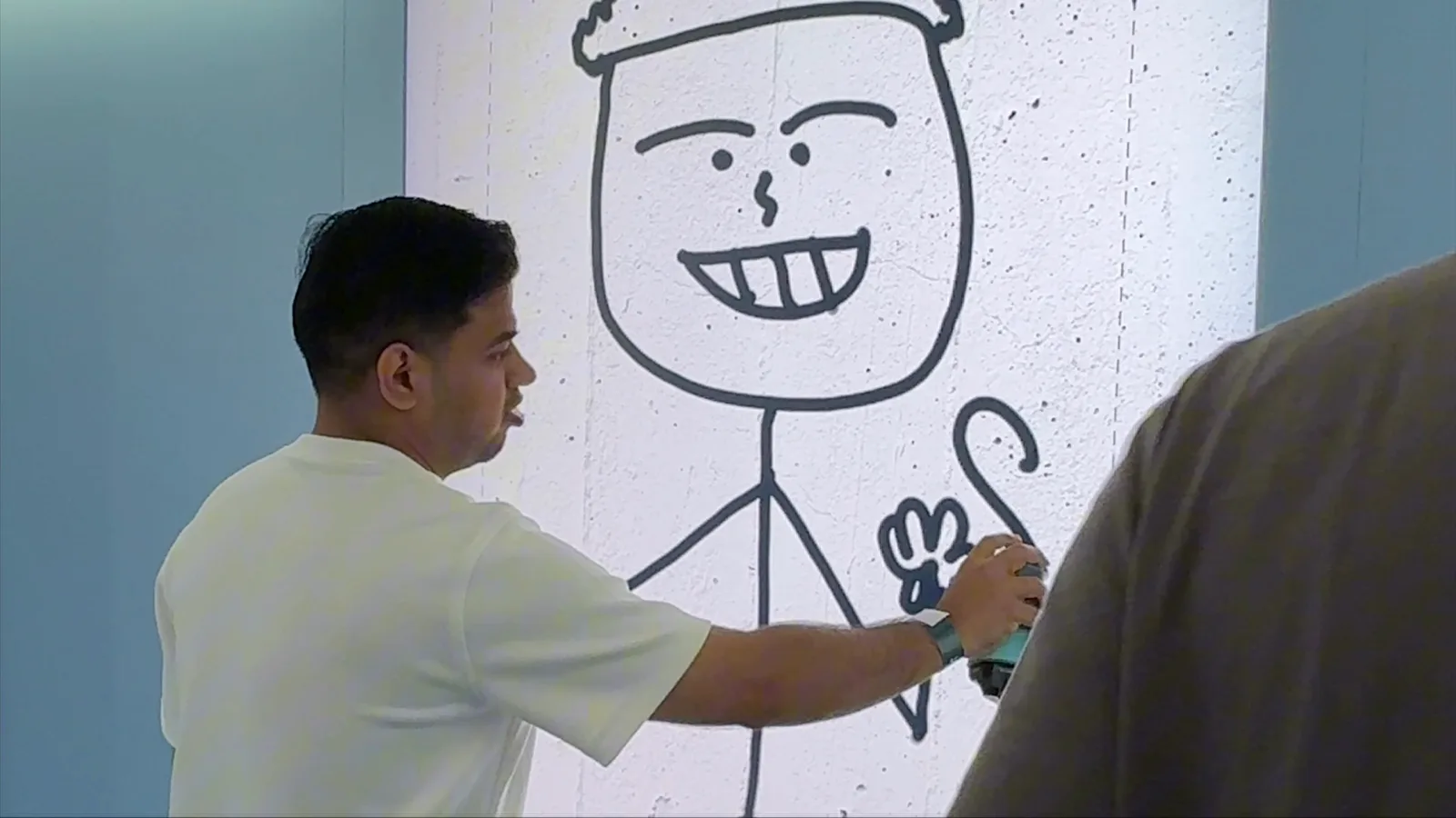 House of Fresh — a NY graffiti artist painting live on the Graffiti+ wall at Unilever's World Cup activation