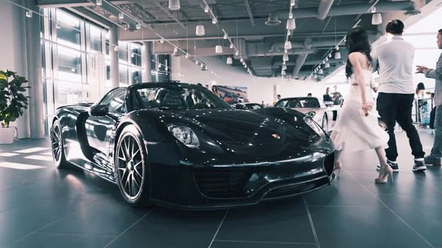 Digital graffiti artwork from Porsche Vancouver